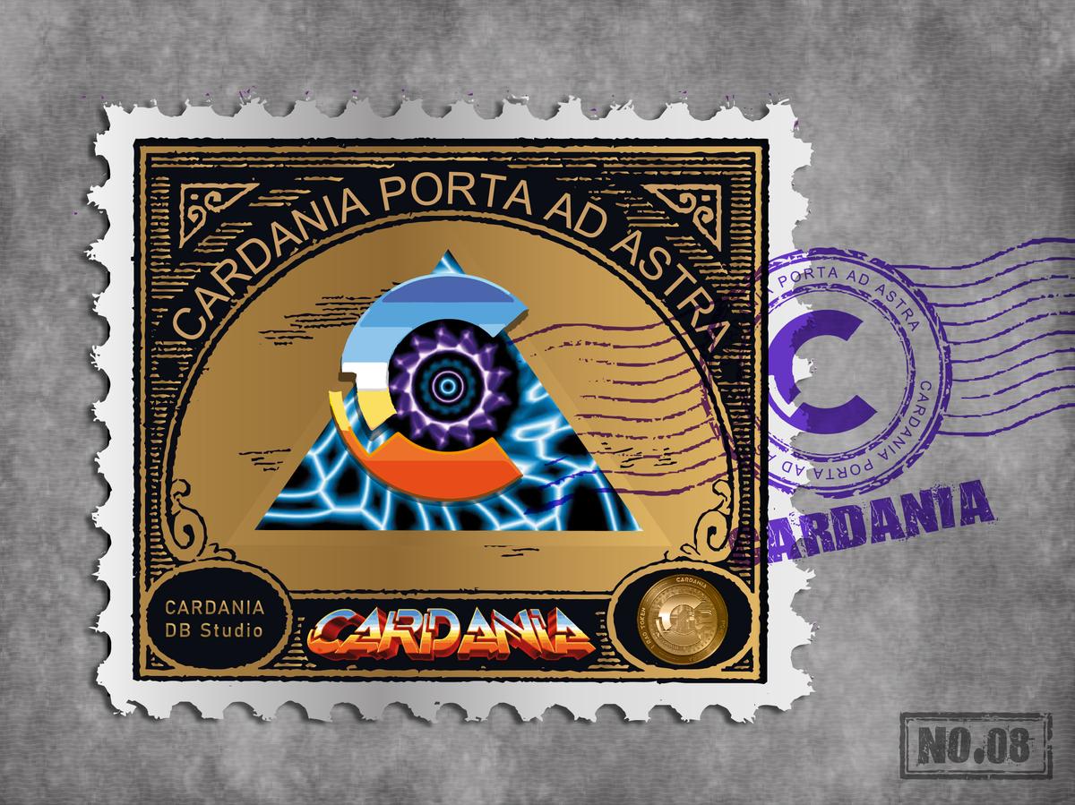 Intergalactic Postage Stamp - Gold